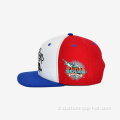 Cappello a snapback hip hop da tre colori a 6 pannelli